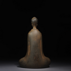 Vintage Iron Zazen Buddha