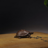 Japanese Meiji bronze turtle sculpture