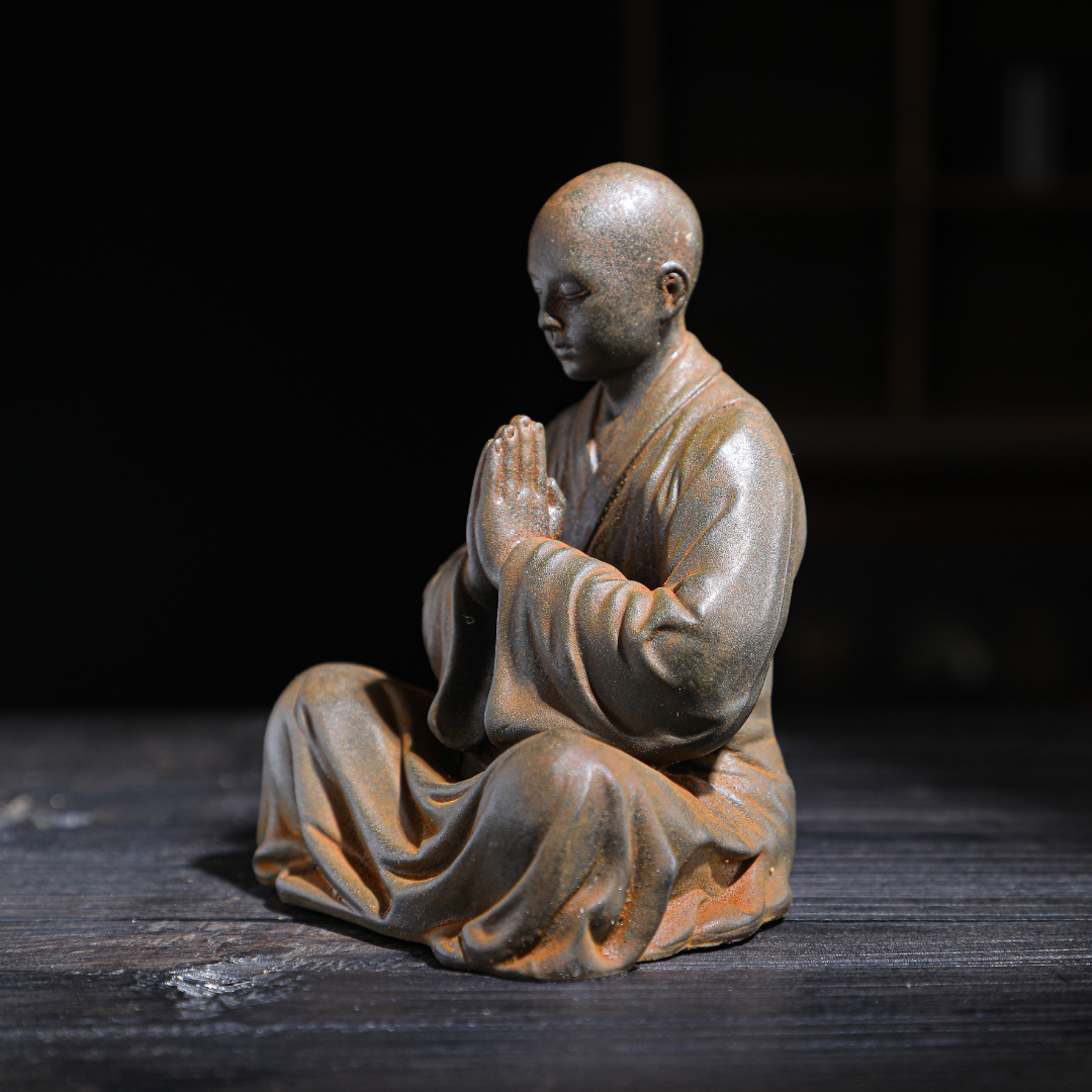 Rustic Sitting Buddhist Monk