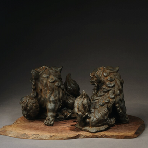 Iron Emperor & Empress Foo Dogs