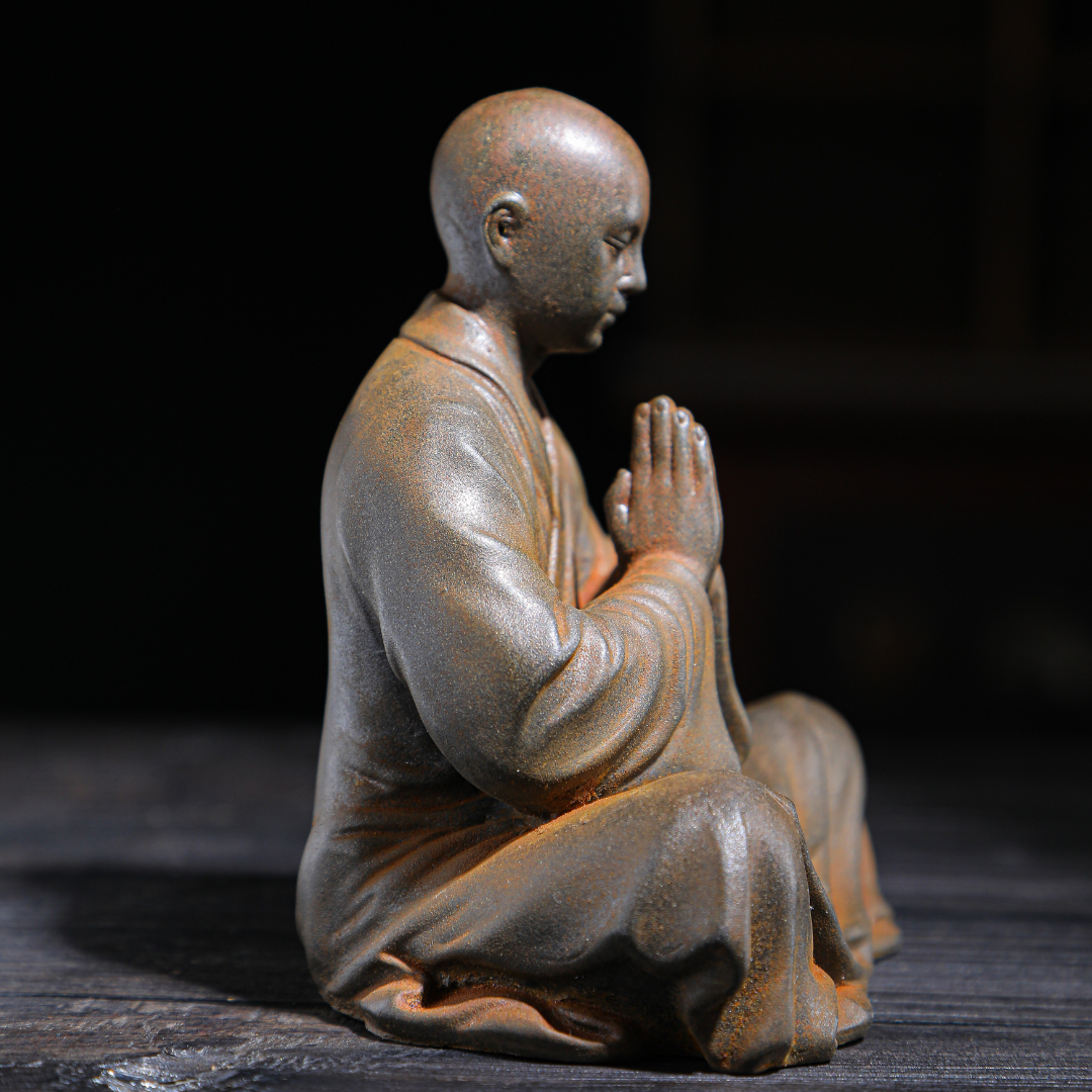 Rustic Sitting Buddhist Monk