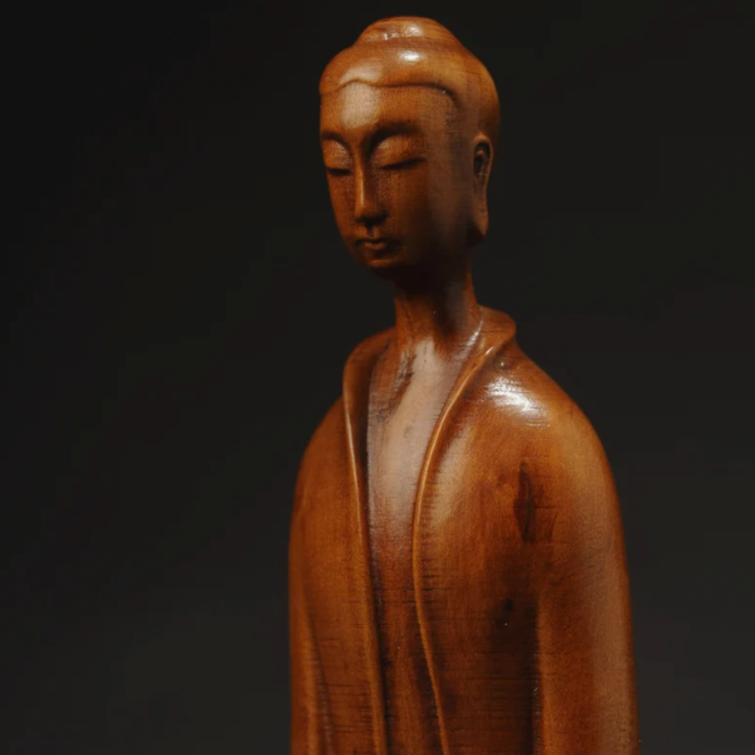 Wooden Zazen Buddha