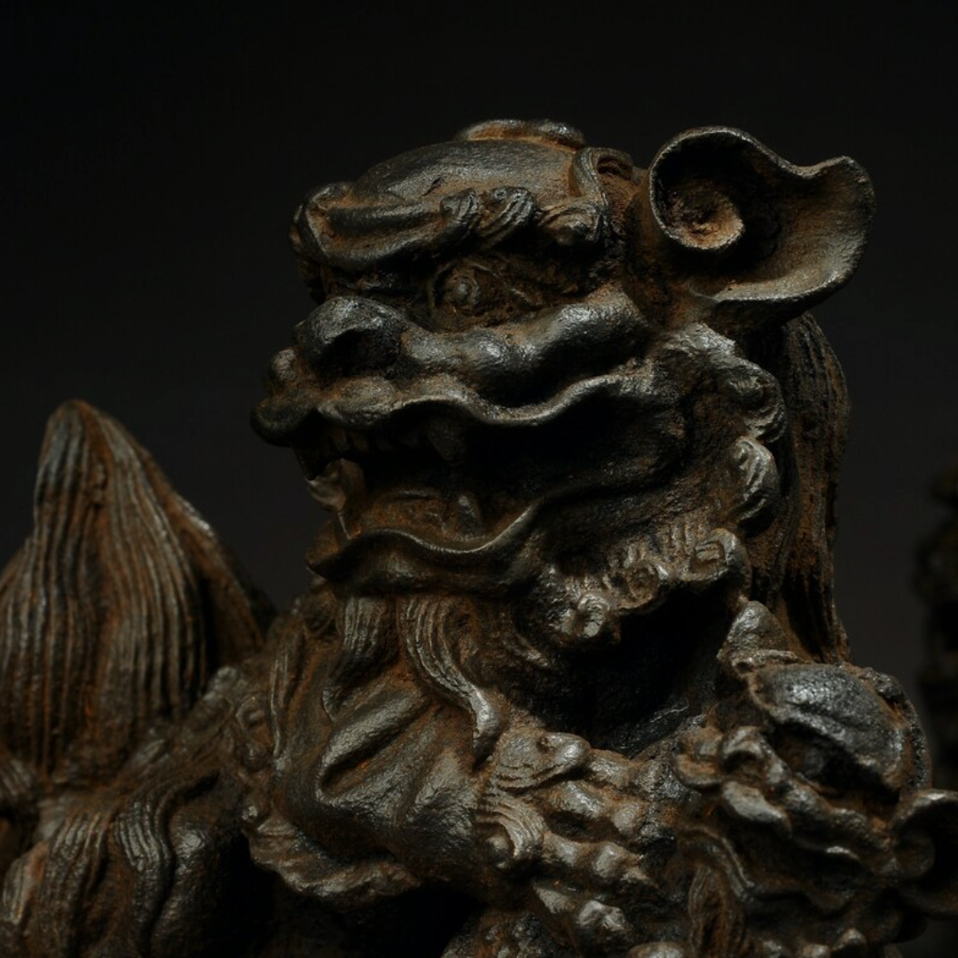 Iron Emperor & Empress Foo Dogs