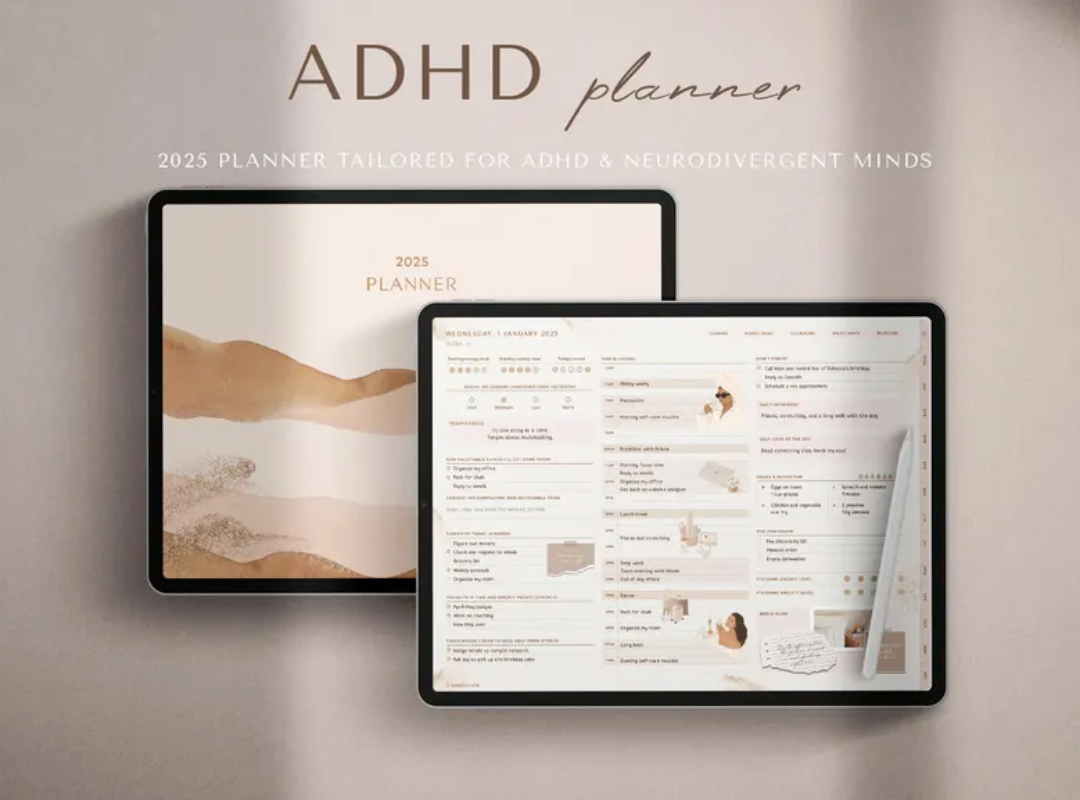 2025 ADHD Digital Planner