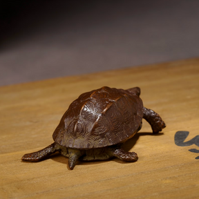 Japanese Meiji bronze turtle sculpture