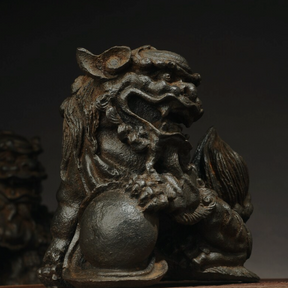 Iron Emperor & Empress Foo Dogs