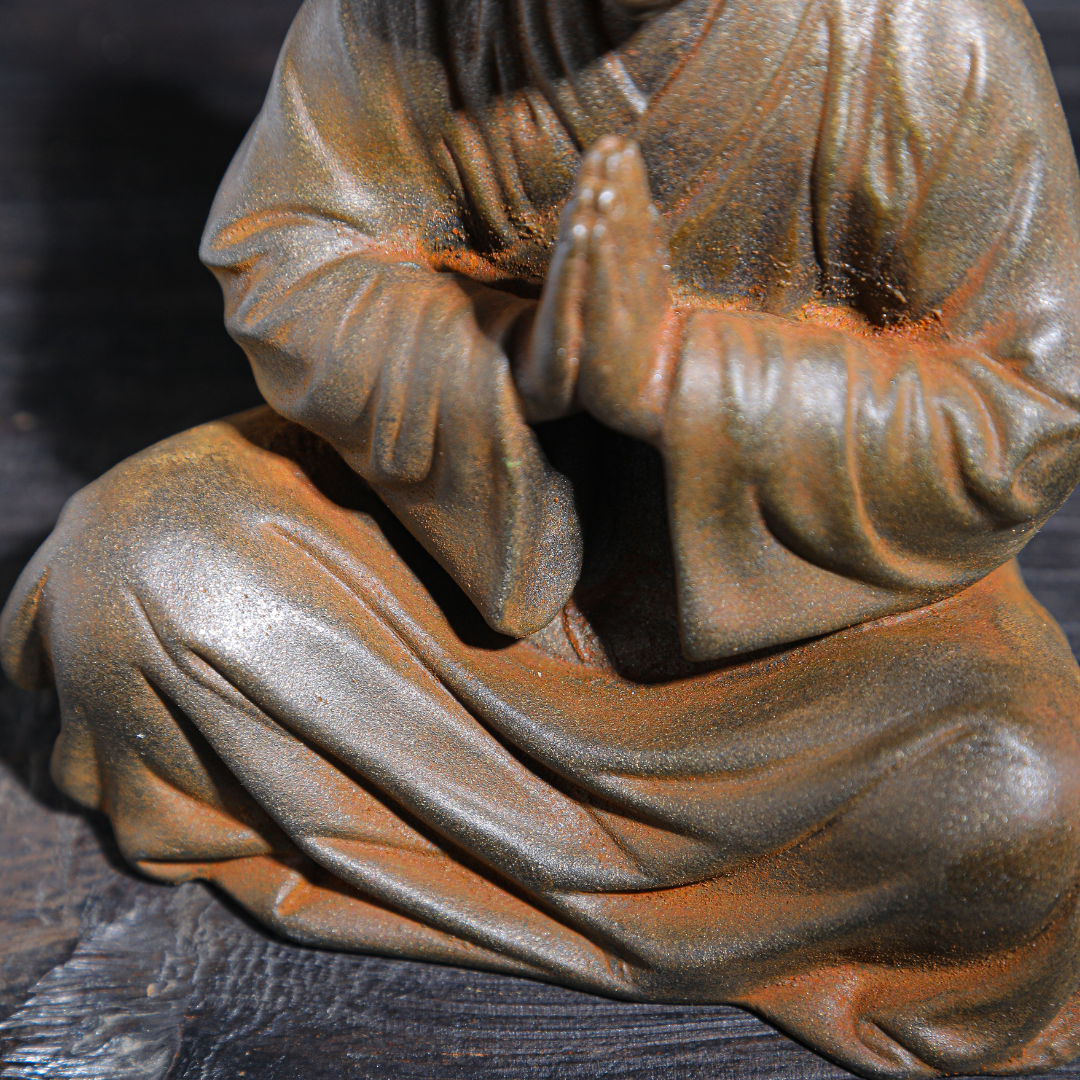 Rustic Sitting Buddhist Monk