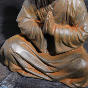 Rustic Sitting Buddhist Monk