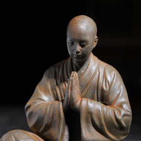 Rustic Sitting Buddhist Monk