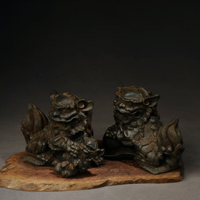 Iron Emperor & Empress Foo Dogs