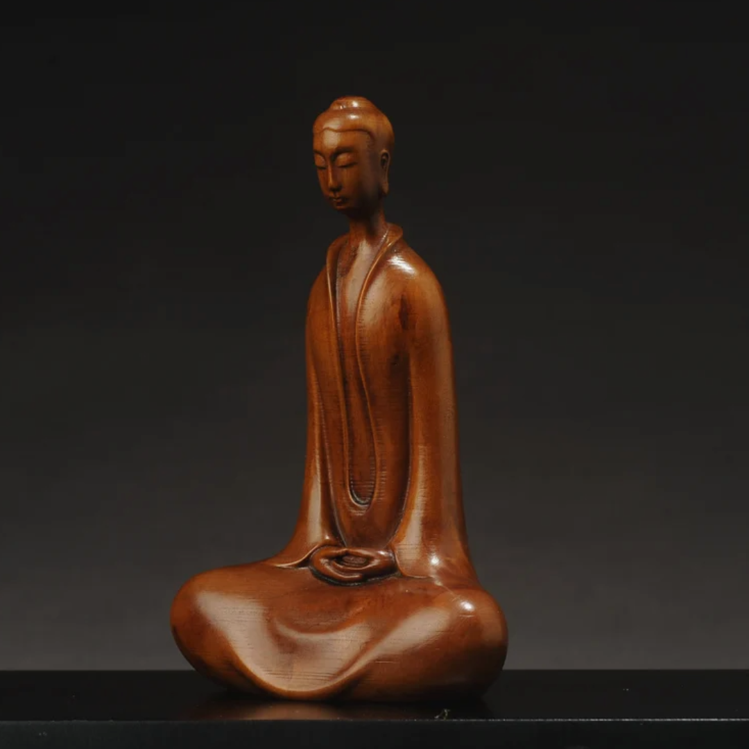 Wooden Zazen Buddha