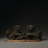 Iron Emperor & Empress Foo Dogs