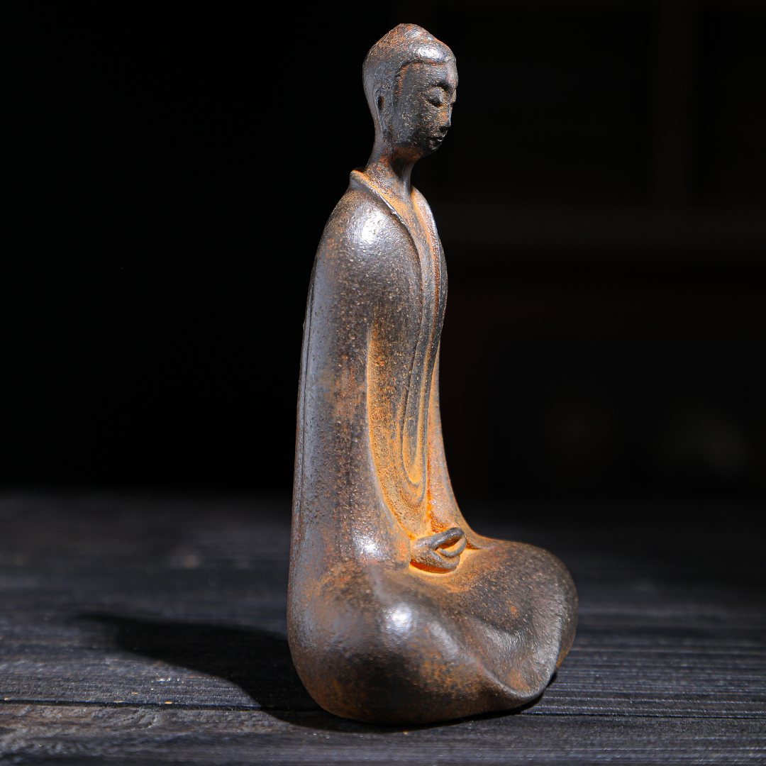 Japanese Iron Zazen Buddha