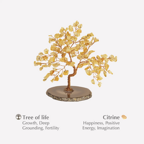 Evocador de la felicidad - Árbol Feng Shui de citrino